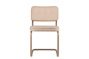 Конференц-кресло ECO-CHAIR COLOMBO Comfort CLM-05 Бежевый велюр / Капучино металл фото