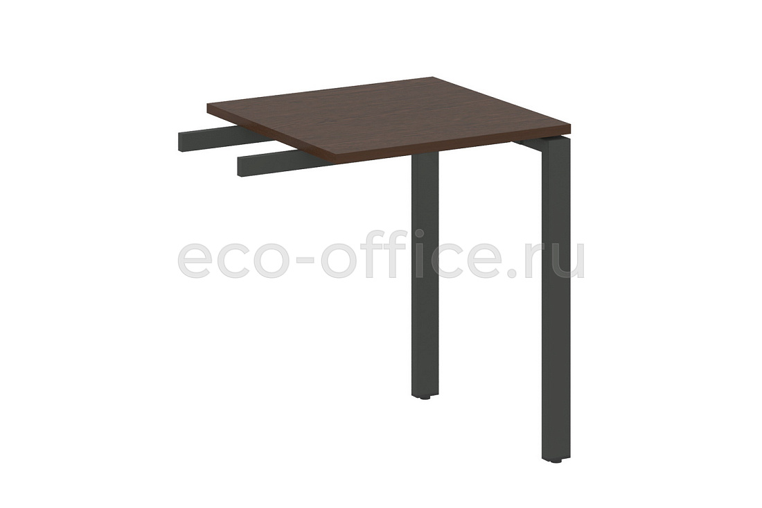 Приставной элемент на П-образном м/к METAL SYSTEM STYLE БП.ПР-1 Венге Цаво / Антрацит металл  стоимость