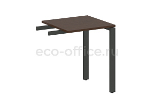 Приставной элемент на П-образном м/к METAL SYSTEM STYLE БП.ПР-1 Венге Цаво / Антрацит металл фото