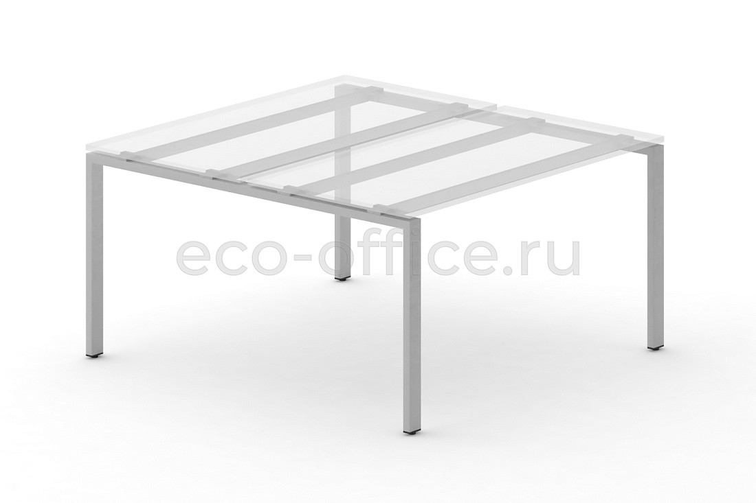 Металлокаркас на П-образных опорах 60x30 для рабочей станции 1800*1475 Серый металл  стоимость