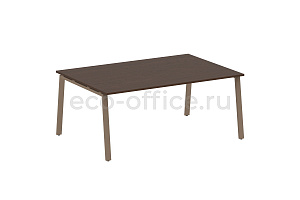 Стол переговорный (1 столешница) METAL SYSTEM STYLE БА.ПРГ-1.5 Венге Цаво / Мокко металл фото