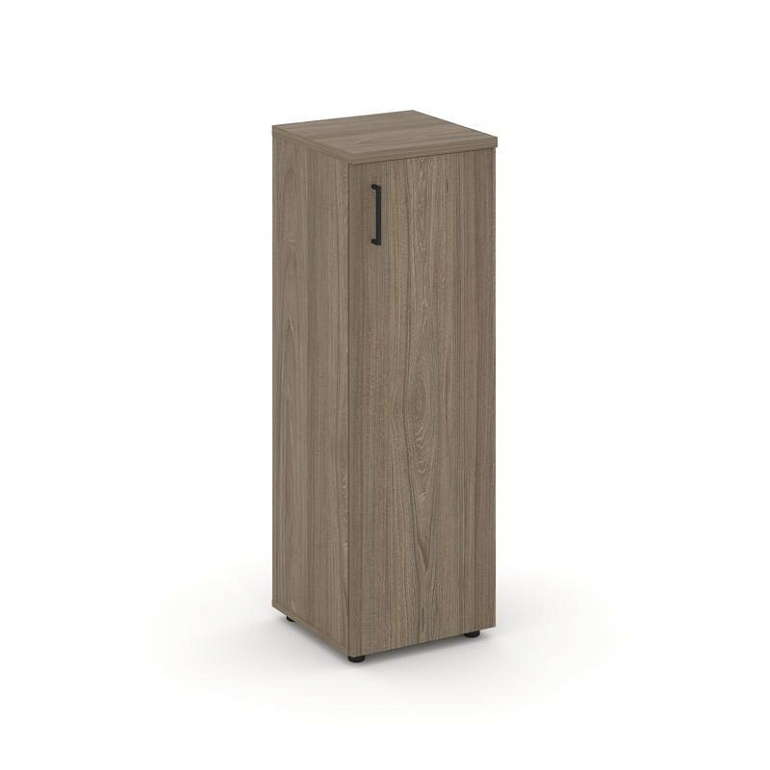 шкаф средний узкий style project sn.stu.e-204(r) вяз благородный/черный ручки фото