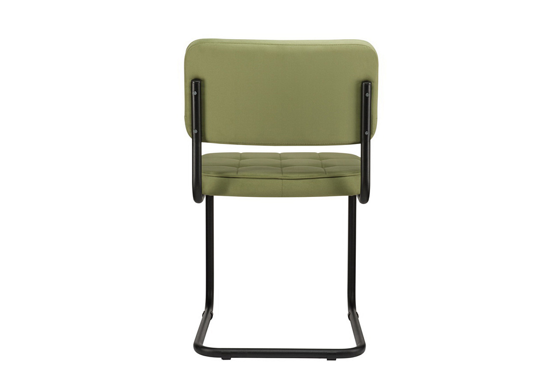 комплект конференц-кресел eco-chair colombo comfort clm-05 оливковый велюр / чёрный металл фото