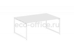 Стол переговорный (1 столешница) METAL SYSTEM QUATTRO 4x4 40БО.ПРГ-1.5 Белый / Белый металл фото