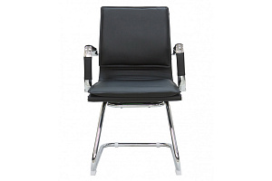 Конференц-кресло RV Chair HUGO 6003-3EC Чёрная экокожа фото