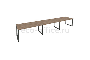 Стол переговорный (3 столешницы) ONIX O.MO-PRG-3.4 Дуб Аризона / Антрацит металл фото