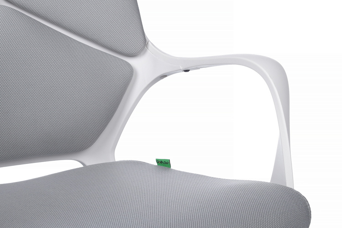 Кресло офисное RV Chair IQ RV 8989 Белый пластик / Светло-серая ткань  стоимость