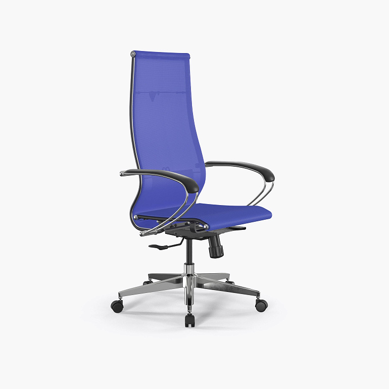 кресло офисное ergolife set 7/подл.131/осн.synchro 004 (васильковый 21c.16.1.3e3) фото