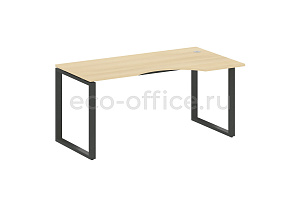 Стол криволинейный правый METAL SYSTEM STYLE БО.СА-1 (R) Акация Лорка / Антрацит металл фото