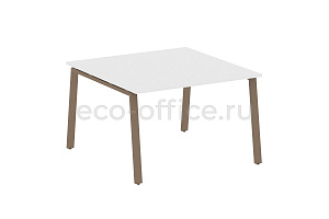 Стол переговорный (1 столешница) METAL SYSTEM STYLE БА.ПРГ-1.2 Белый / Мокко металл фото