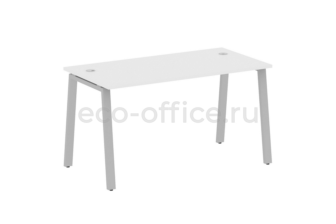 Стол письменный METAL SYSTEM STYLE БА.СП-3 Белый / Серый металл  стоимость