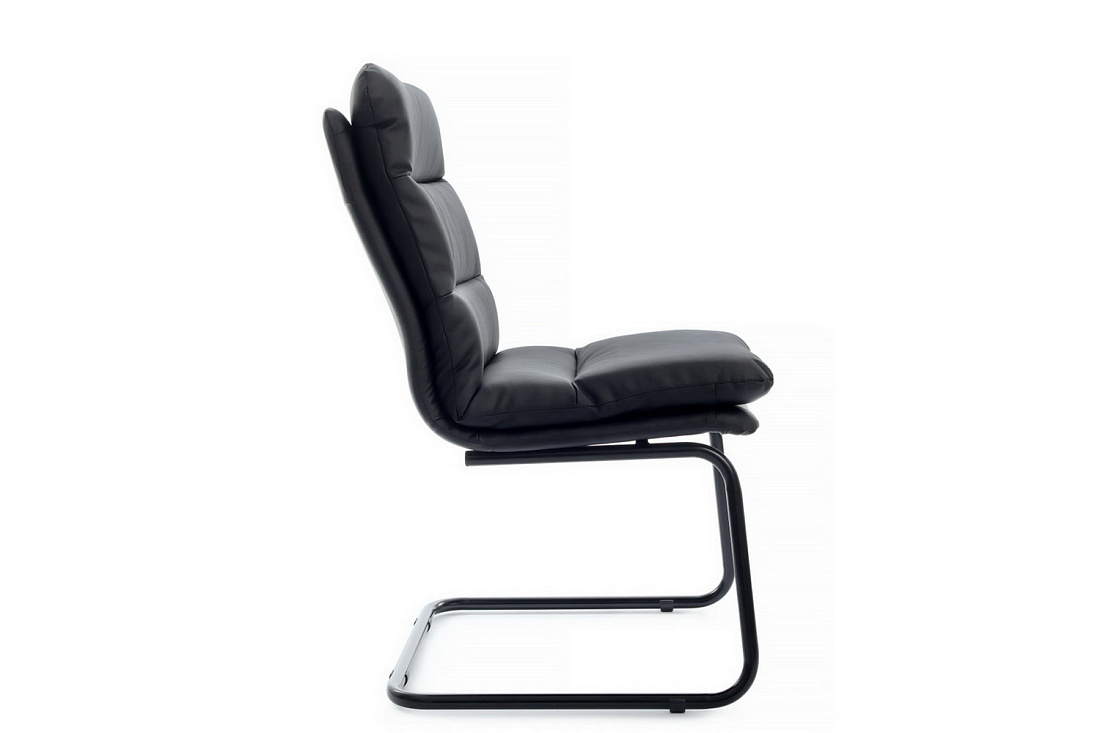 кресло rv chair pegas ps-919 чёрная экокожа / чёрный металл фото