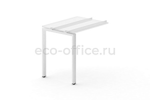 Металлокаркас на П-образной опоре 60x30 для приставки 600*600 Белый металл фото