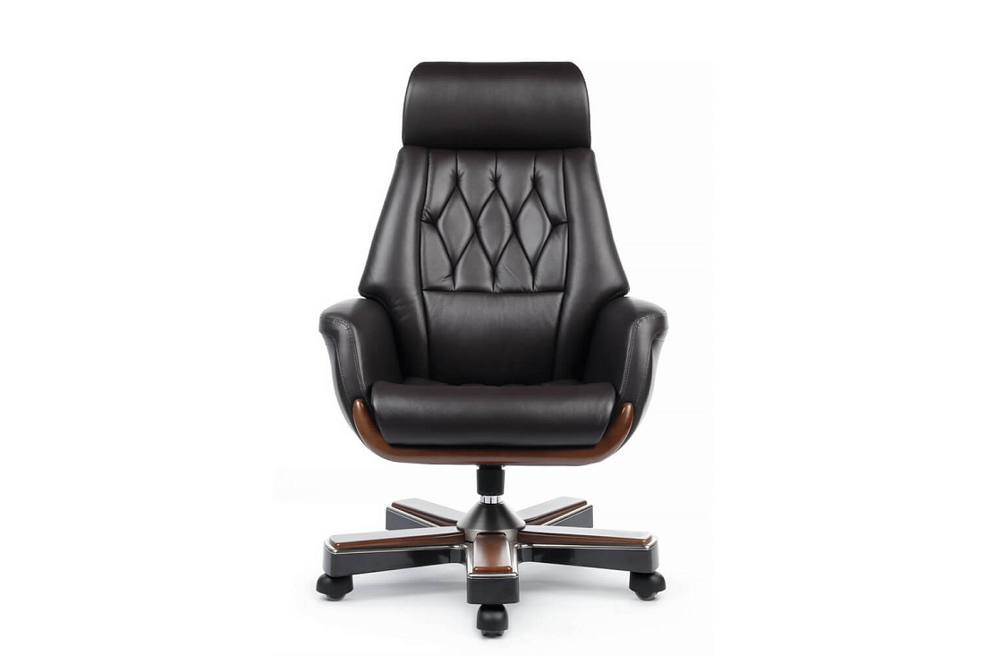 кресло руководителя rv design byron ys1505a коричневая кожа фото