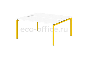 Стол-тандем на металлокаркасе 40*40 SENTIDA COLOR S-49 Манго фото