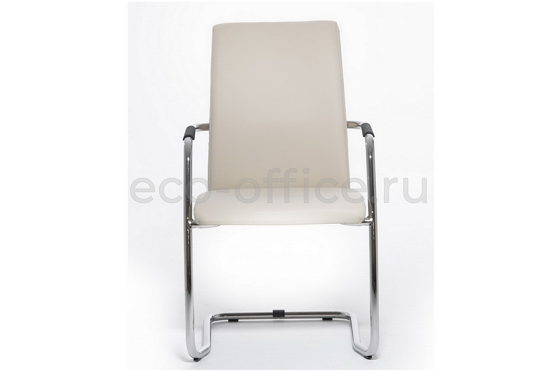 Конференц-кресло Profoffice WELL SEAT на полозьях Бежевая экокожа  стоимость