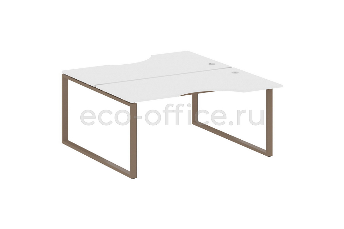 Рабочая станция криволинейная METAL SYSTEM STYLE БО.РАС-СА-2.1 Белый / Мокко металл  стоимость