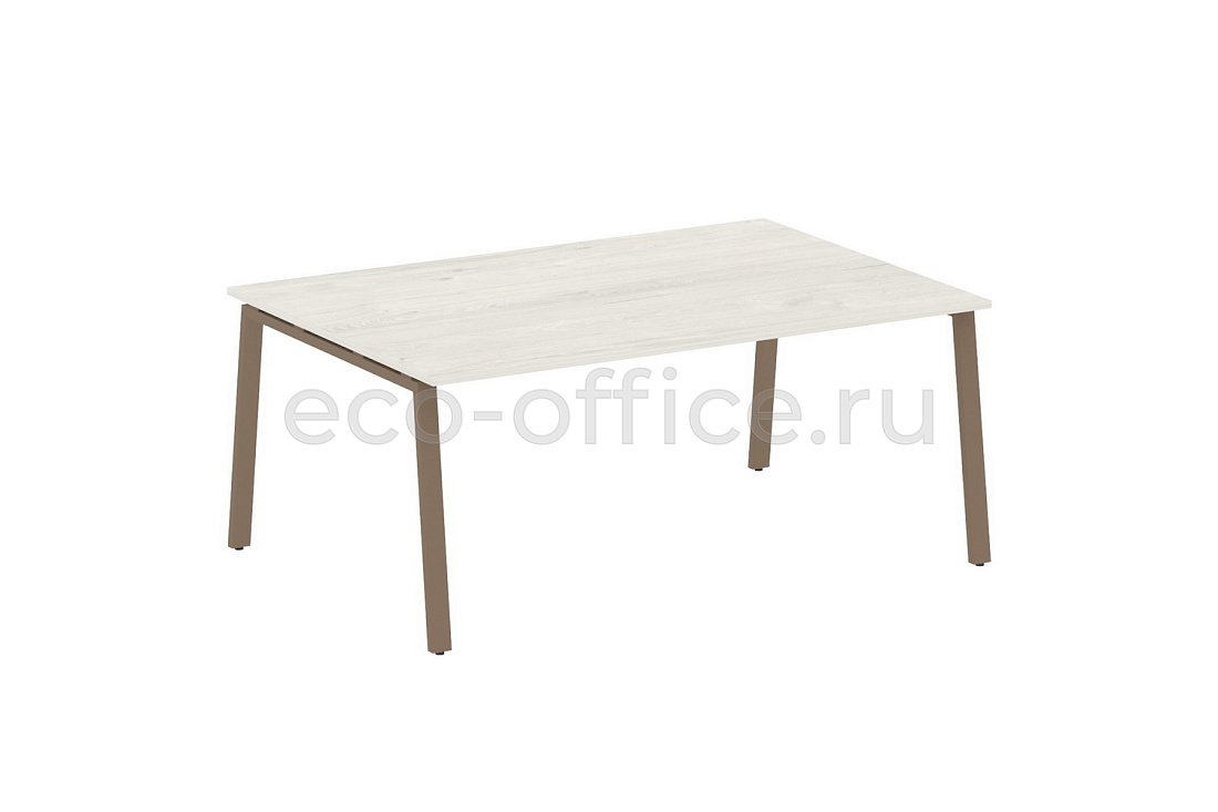 Стол переговорный (1 столешница) METAL SYSTEM STYLE БА.ПРГ-1.5 Дуб Наварра / Мокко металл  стоимость