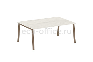 Стол переговорный (1 столешница) METAL SYSTEM STYLE БА.ПРГ-1.5 Дуб Наварра / Мокко металл фото