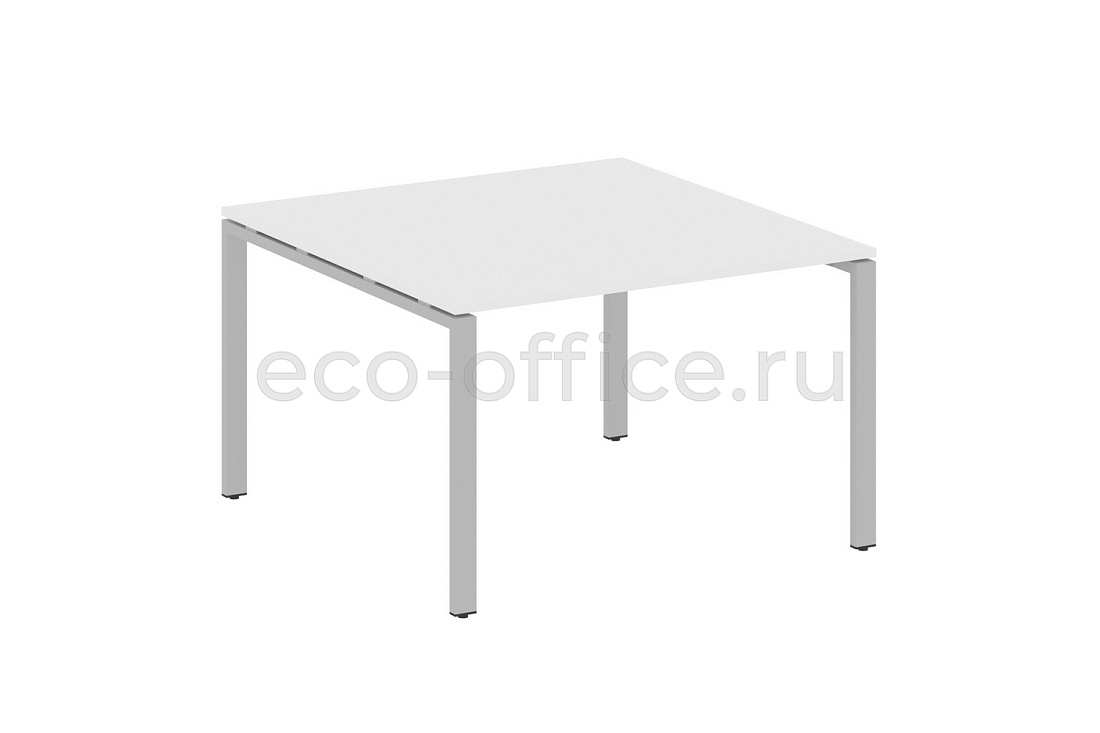 Стол переговорный (1 столешница) METAL SYSTEM STYLE БП.ПРГ-1.2 Белый / Серый металл  стоимость