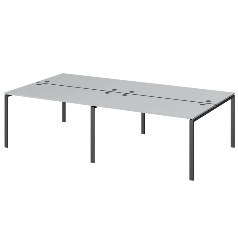 бенч двойной на 4 рабочих места protech амб-004.60-4 серый/антрацит фото
