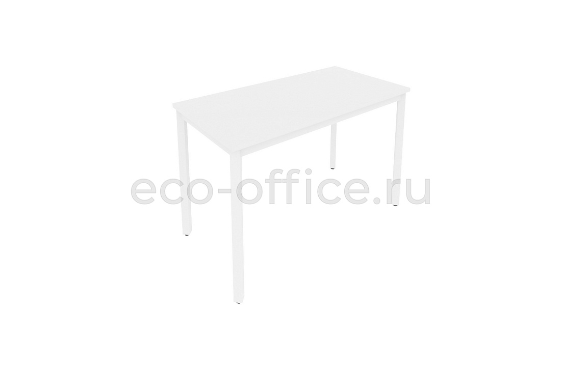 Стол письменный на металлокаркасе SLIM SYSTEM С.СП-4.1 Белый / Белый металл купить в Москве