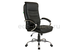 Кресло руководителя RV Chair HOOP 9131 Чёрная экокожа фото