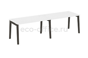Рабочая станция на 2 рабочих места ONIX WOOD OW.RS-2.3.8 Белый Бриллиант / Дуб Тёмный фото