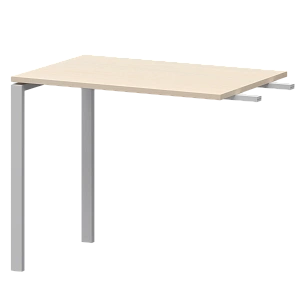 Бриф-приставка на металлокаркасе Protech АМ-090.60 Бук/Белый фото