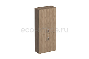Шкаф для документов закрытый КОМФОРТ К.373 Дуб Шамони Тёмный фото