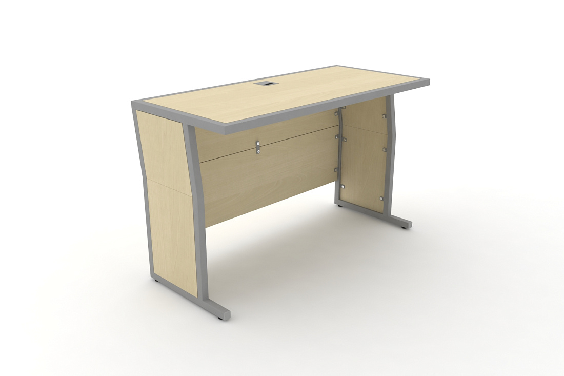 Стол для преподавателя DESK DK-1200U Клен / Серый Металл  стоимость