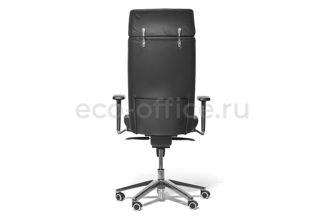 Кресло руководителя Profoffice РОНАН Ш RONAN W Dakota black NEW Чёрная кожа  стоимость