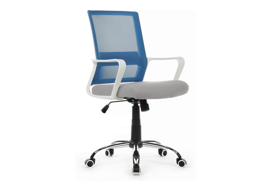 кресло rv chair mint 1029mw синяя сетка / серая ткань фото
