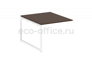 Проходной наборный элемент переговорного стола METAL SYSTEM QUATTRO 4x4 40БО.ППРГ-1 Венге Цаво / Белый металл фото