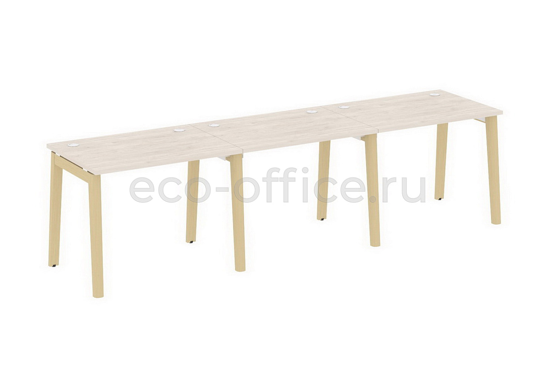 Рабочая станция на 3 рабочих места ONIX WOOD OW.RS-3.1.7 Денвер Светлый / Дуб Светлый  стоимость