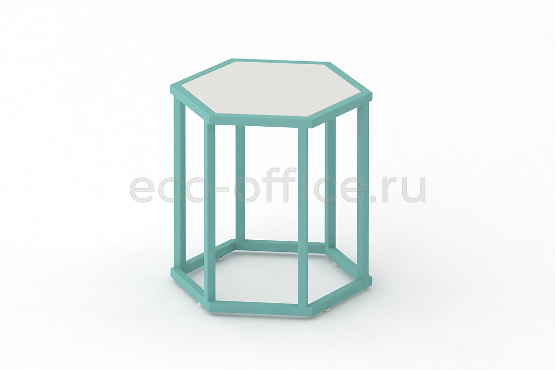 Стол журнальный HEX-450 ColorPastel Сатин / Светло-зелёный (RAL 6027)  стоимость