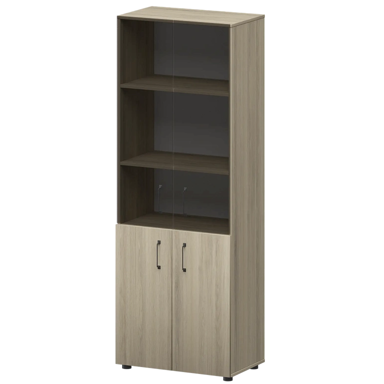 стеллаж комбинированный с стеклянными фасадами protech к-934,к-942,к-946,кф-942,кф-946 кронберг фото