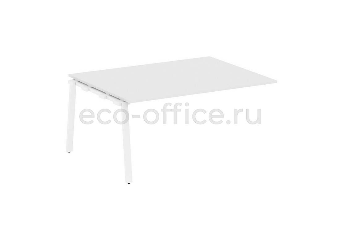 Проходной наборный элемент переговорного стола METAL SYSTEM STYLE БА.ППРГ-4 Белый / Белый металл  стоимость