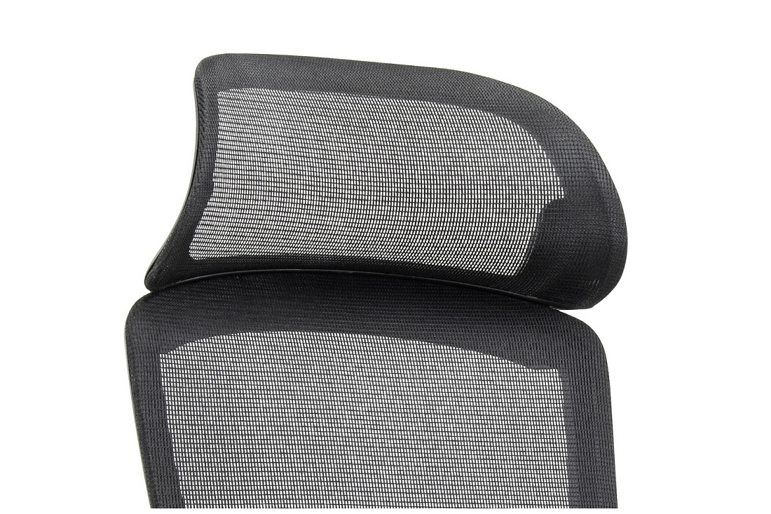 кресло руководителя rv chair job 6246a чёрная сетка / чёрная ткань фото