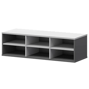 Надставка с вставкой для тумбы-купе Protech СМТ-12НВ.18 тип2 Графит/Белый фото