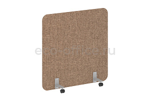 Перегородка на металлических опорах, на роликах R-LINE SOFT AP.R-120-120 Рогожка Romeo 01 / Серый металл фото