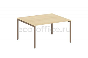 Стол переговорный (1 столешница) METAL SYSTEM QUATTRO 4x4 40БП.ПРГ-1.3 Акация Лорка / Мокко металл фото