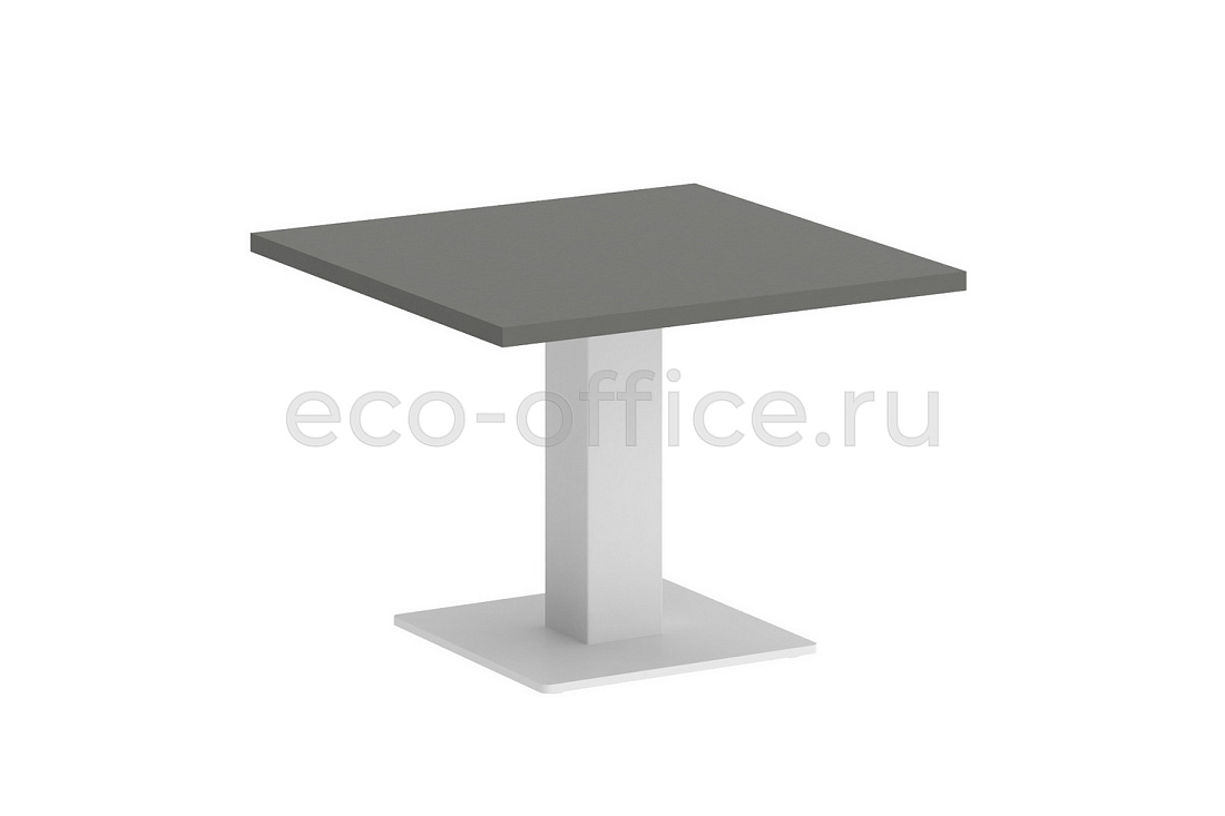 Стол журнальный квадратный VR.SP-5-60.2G white Металлик / Белый металл  стоимость
