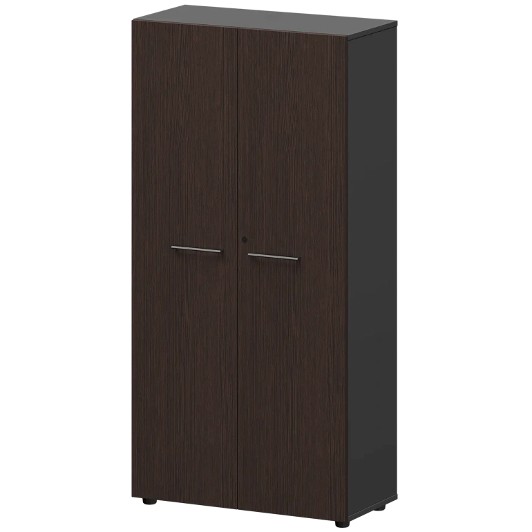 шкаф высокий закрытый protech смш48f дуб венге/графит фото