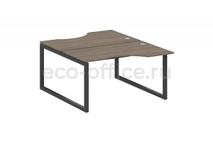 Рабочая станция криволинейная METAL SYSTEM QUATTRO 5x5 50БО.РАС-СА-2.2 Вяз Благородный / Антрацит металл фото