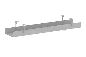 Кабель-канал широкий для стола L1000 METAL SYSTEM STYLE МКС-0100 Серый металл фото