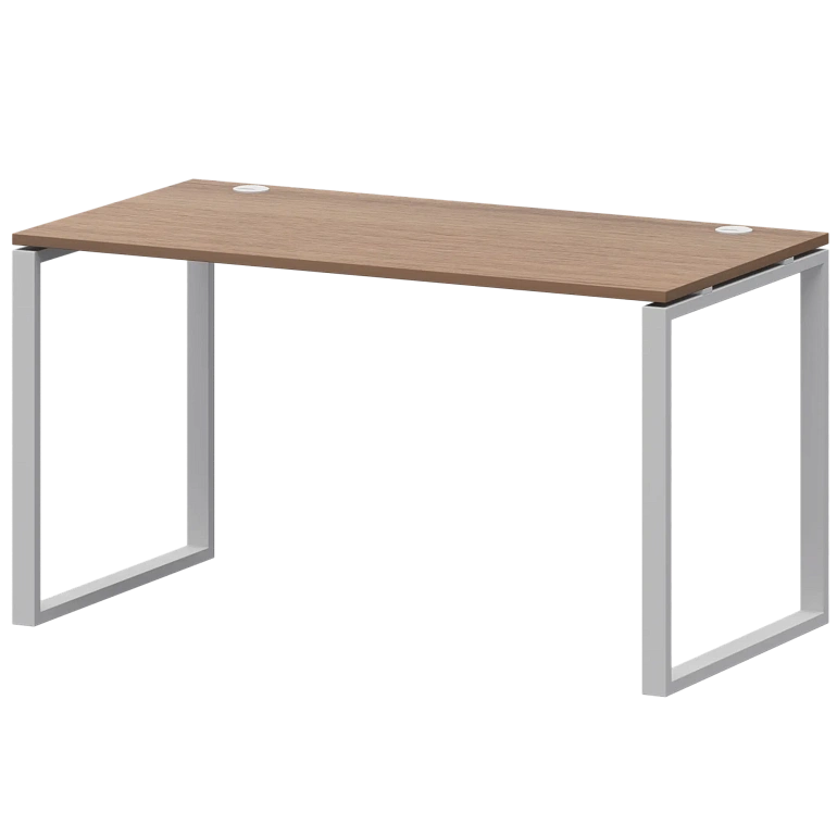 стол на металлокаркасе protech ам.о-003 орех/белый фото