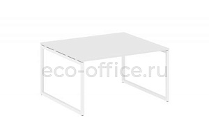 Стол переговорный (1 столешница) METAL SYSTEM QUATTRO 4x4 40БО.ПРГ-1.3 Белый / Белый металл фото
