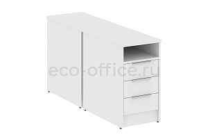 Тумба приставная двойная (опорная) METAL SYSTEM STYLE Б.ТП-2 Белый фото