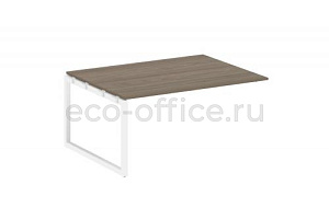 Проходной наборный элемент переговорного стола METAL SYSTEM QUATTRO 5x5 50БО.ППРГ-4 Вяз Благородный / Белый металл фото